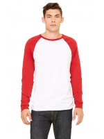 Bella + Canvas 3000C Men's Jersey Long-Sleeve Baseball T‑Shirt